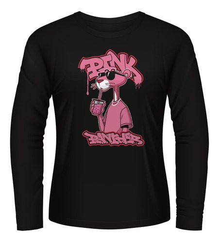 Playera Pantera Rosa Pink Panther Cool Burbuja Manga