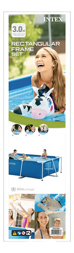 Piscina Armable Rectangular Grande Para Toda La Familia