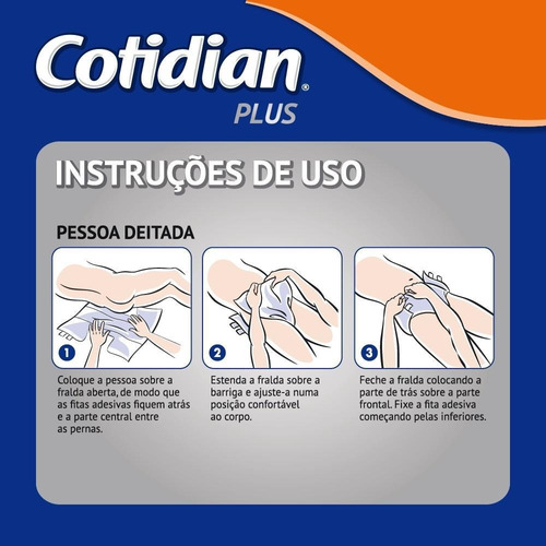 Imagem 3 de 7 de Fralda Adulto Cotidian Plus G Com 16 Unidades Full