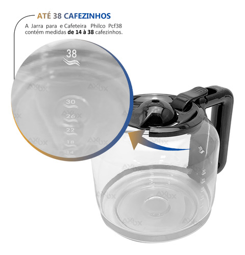 Jarra Cafeteira Philco Pcf38 Pcf38d Platinum Original Preto