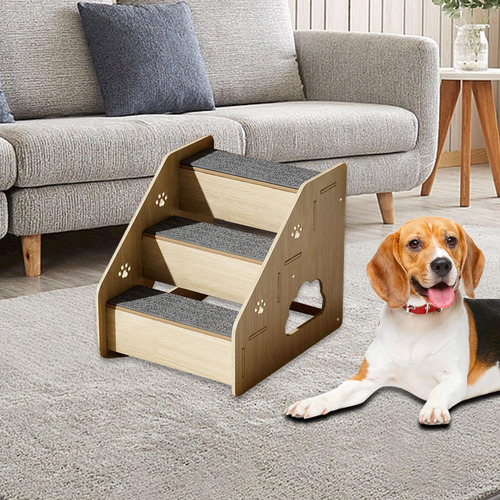 Escaleras De Madera Para Perros Con Escalera Para 3 Pasos