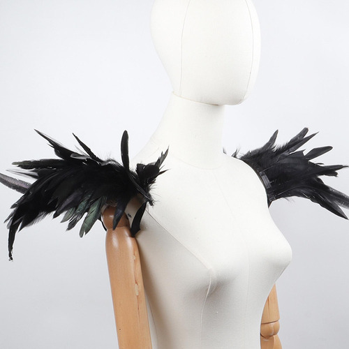 Aa Charretera De Hombro, Chal De Plumas Unisex Para