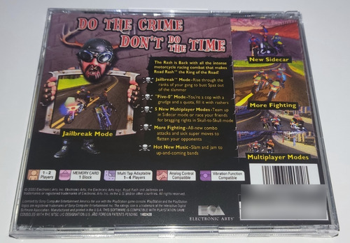 Road Rash Jailbreak - Ps1 Mídia Preta Black Label