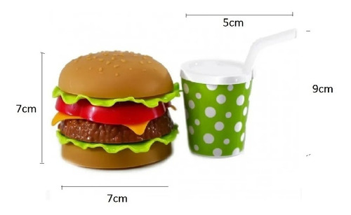 Imagem 3 de 4 de Lanchinho Feliz Hamburguer E Refrigerante - Comida Brinquedo