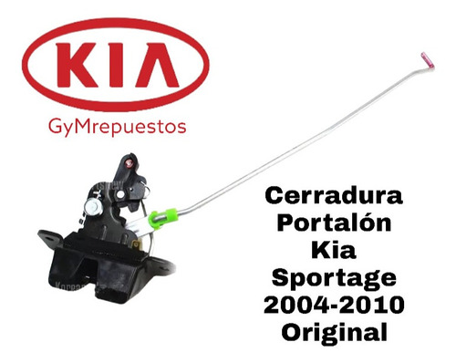 Chapa O Cerradura Portalon Kia Sportage Original 2004/2010