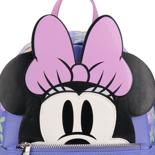 Mochila Backpack Cierre Minnie Mouse Minnie Mb13 Lila