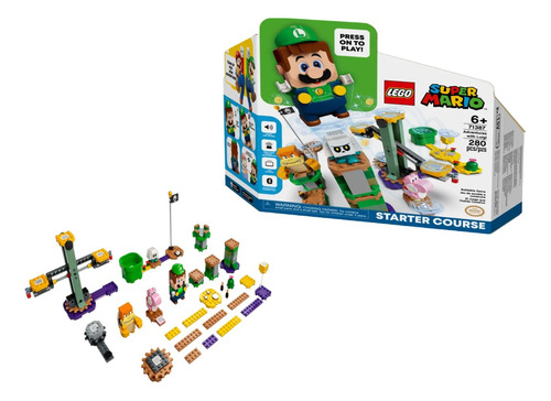 Lego 71387 Super Mario Adventures Starter Course Con Luigi