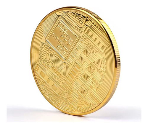 Bitcoin 1 Moneda Metálica Gruesa De Colección Con Capsula