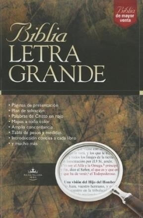 Biblia Letra Grande (reina Valera) (negra) (rustica) - Anon