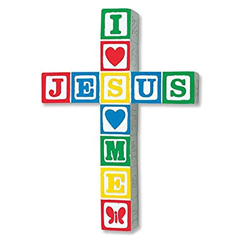 Amo Jesús, Crucifijo Colores Primarios, 6.25 X 8.75 (5...