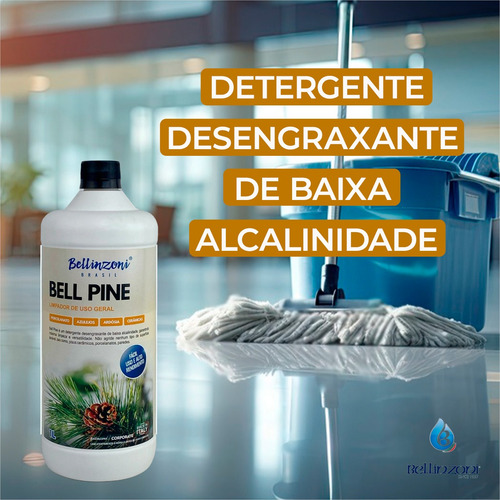 Detergente Concentrado Limpador Uso Geral Bell Pine 1 Litro