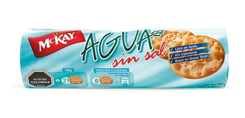 Galleta Agua Familiar Mc Kay 180 Gr(6unidad)-super