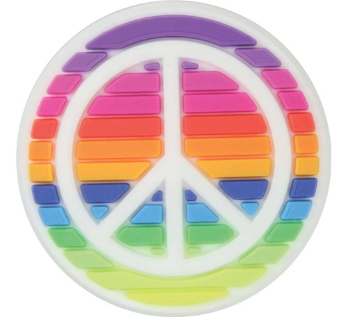 Crocs Jibbitz Rainbow Peace Sign Hombre Mujer Niños