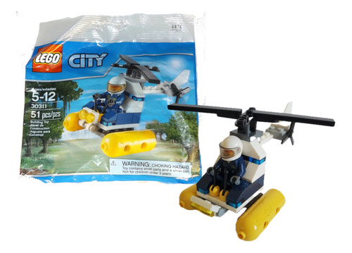 Lego City 30311 Helicoptero Acuatico Policia Polybag Ugo