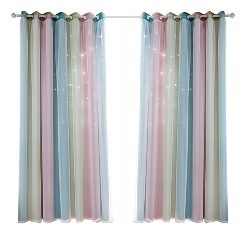 Cortina Con Ventana De 1 Estrella Para Blackout Star Panel S