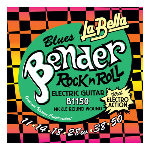 Encordado La Bella Bender 011 - 050 Para Guitarra Electrica