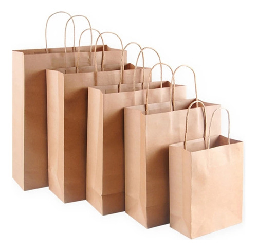 Pack Bolsa Papel Kraft 22 X 32,5 X 10 (25 Unds)