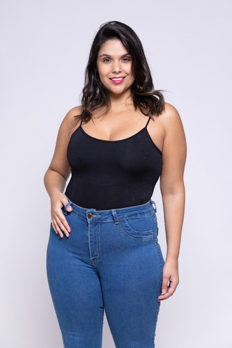 Regata Feminina Modeladora Slim Sem Costura Underwear Cinta
