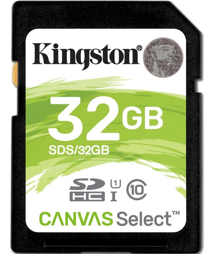 Tarjeta De Memoria Kingston Sds  Canvas Select 32gb