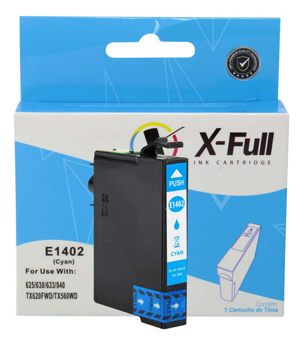 Kit 04 Cartucho Tinta T1401 Compativel Pra Uso Epson T140