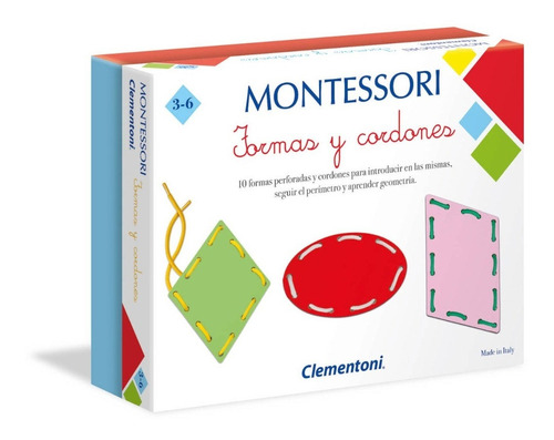 Juego Educativo Montessori Formas Y Cordones