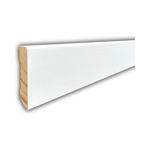 Zocalo Blanco 7 Cm Madera Resiste Agua Humedad Piso Vinilico