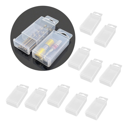 L Caja De Almacenamiento De 10 Brocas For Fresadora De 4,1