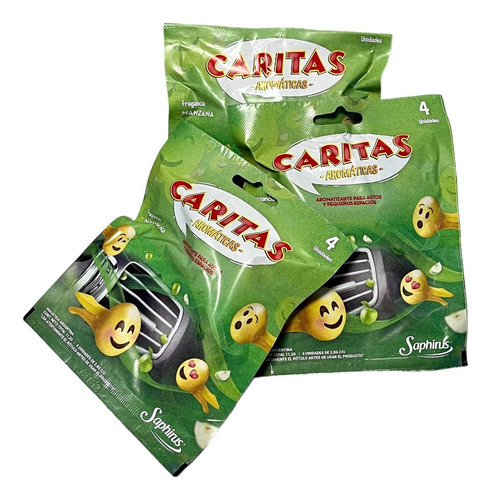 Caritas Aromáticas Para Autos By Saphirus (pack X3) 