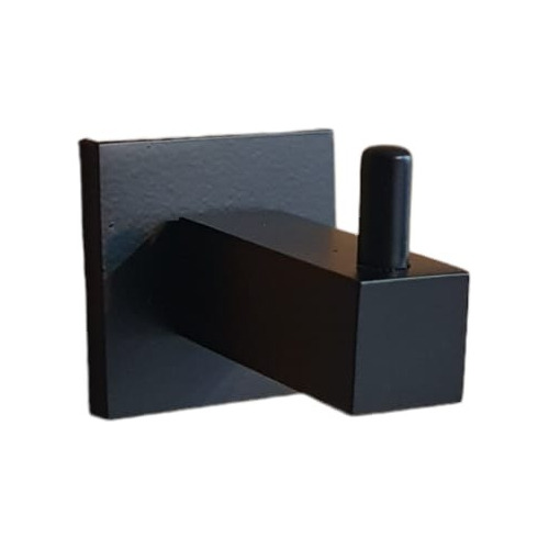 Percha Simple Cuadrada Bronce Negro Mate Accesorios Baño