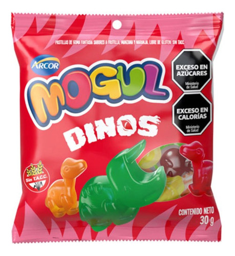 Gomitas Mogul Dinosaurios Caja 12 Un X 30 Gr