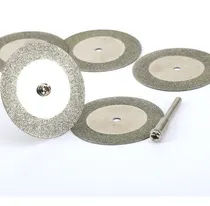 Comprar 5 Disco 50mm Diamantados Y Vastago Para Dremel Y Otros