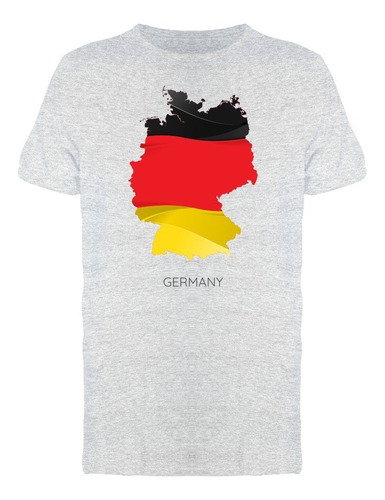 Mapa De Alemania Con Fondo De Bandera Camiseta De Hombre