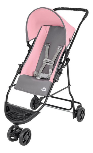 Carrinho De Bebe Yano Rosa Até 15kg - Tutti Baby