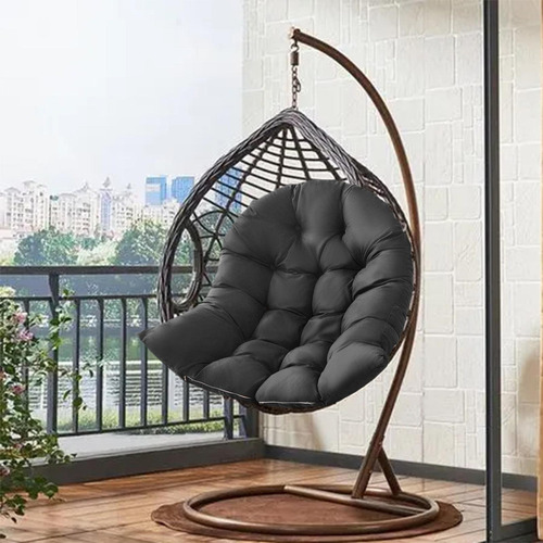 Yi Mimbre Rattan Silla Colgante Columpio Colgante Cojín De