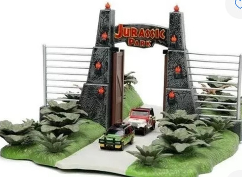 Diorama A Escala Nano, Jurassic Park, Marca Jada, Die-cast