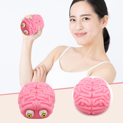 F Novelty Que Aprieta Los Ojos Con Forma De Cerebro, Difícil
