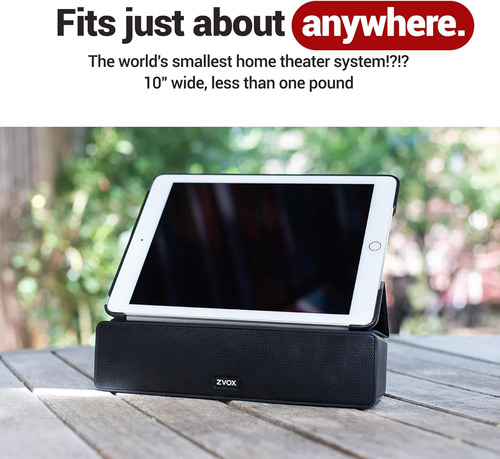 Barra De Sonido Para Tv Con 6 Niveles Zvox Accuvoice Av100