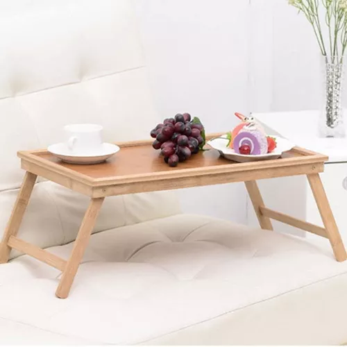 Bandeja de cama de madera bamboo 50x30 cm.