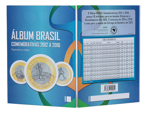 2 Álbuns Porta Moedas Colecionador Rio 2016 Olímpiadas