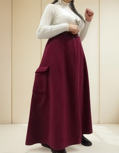 Maxi Falda Maria Cotelle Larga
