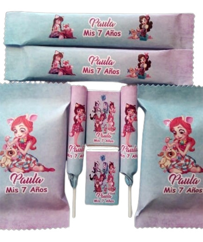 Enchantimals Golosinas Personalizadas Candy Bar Para 10 Niñ