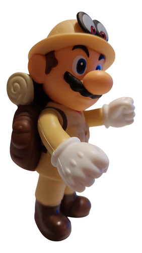 Mario Explorador Y Sombrero (cappy) - Super Mario - 12cm - 2