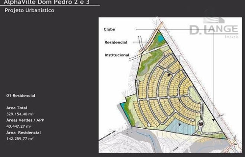 Terreno À Venda, 460 M² Por R$ 645.000,00 - Alphaville Dom Pedro - Campinas/sp - Te3747