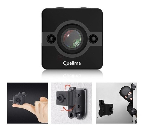 Imagen 5 de 9 de Camara Espia Sq12 Full Hd 1080p 30fps Camara Web Zoom
