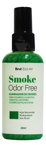 Odorizador Best Eco Air Smoke Odor Free 60ml Tira Cheiro