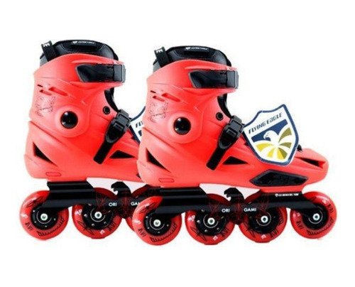 Patins Flying Eagle F3s 72/76mm-85a Cor Vermelho Tamanho 37