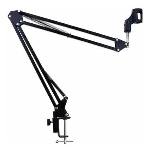 Imagen 2 de 4 de Brazo Soporte De Micrófono Ajustable Atril Metalico Mesa