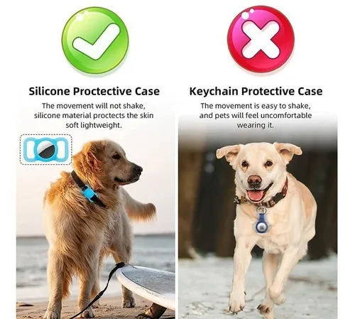 Funda P' Collar Mascotas Airtag Apple/ Perro Gato Vinotinto