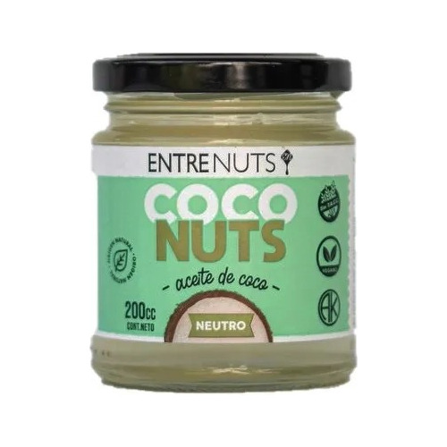 Aceite De Coco Neutro X 200 Cc Entrenuts Sin Tacc