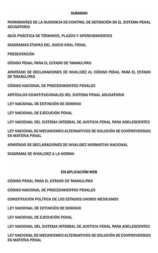 Legislación Esencial Penal De Tamaulipas 2025. Código Penal. Código Nacional De Procedimientos Penales. Artículos Constitucionales Del Sistema Penal Acusatorio. Ley Nacional De Extinción De Dominio.